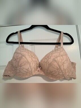 Torrid Lace Push-Up Bra in Blush, Size 40D